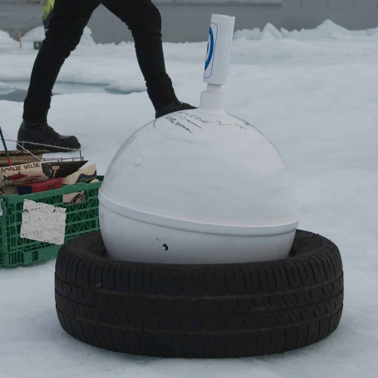 Ice buoy in the Arctic