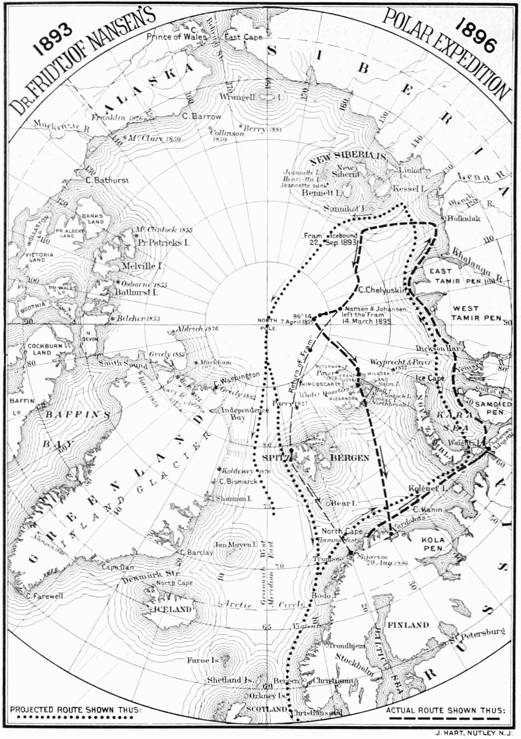 Route Nansen Fram